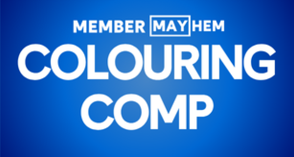 Image tile for Member Mayhem Colouring Competition