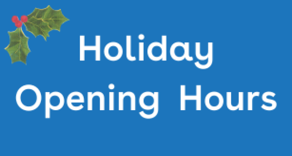 Holiday opening Hours