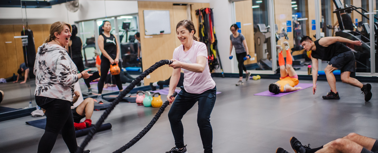 Group Fitness class in the HIIT Studio