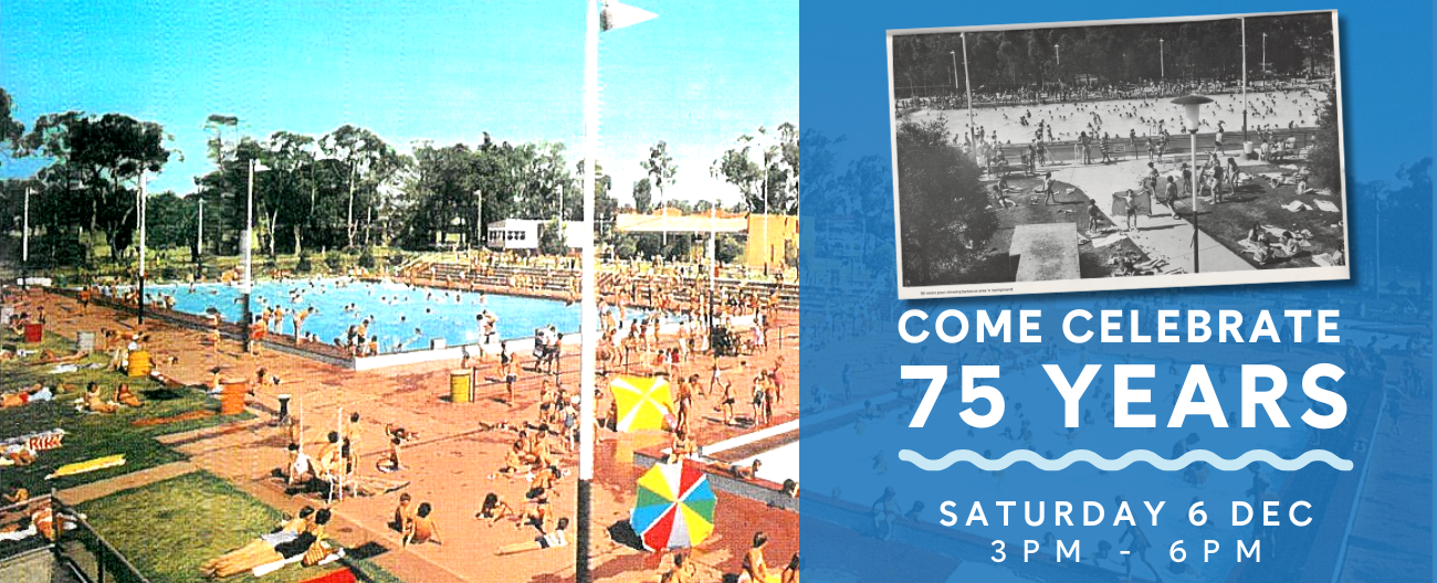 Old Postcard Image of Aqualin Nunawading in 1959 with text overlay 'Greetings from Forest Hill'