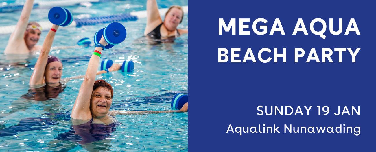 Mega Aqua Beach Party -Sunday 19 January at Aqualink Nunwading